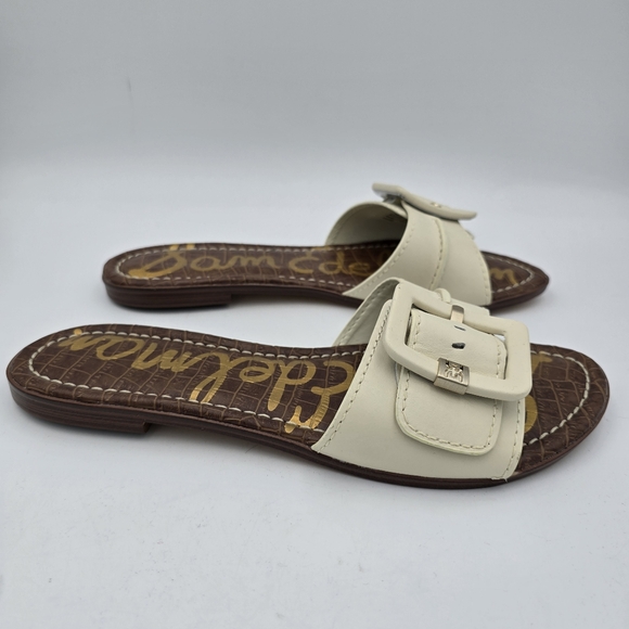 Sam Edelman Gaige Flat Slide Sandals, Modern Ivory, Women's 10.5, Like New! - Picture 2 of 12